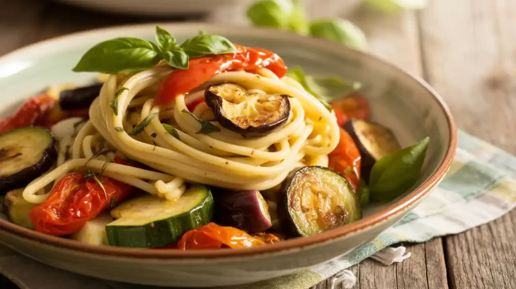 Mediterranean Roasted Vegetable Pasta Recipe