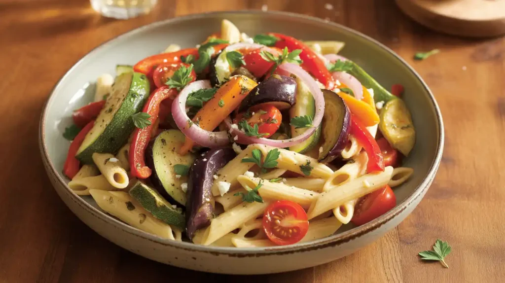 Mediterranean Roasted Vegetable Pasta Recipe